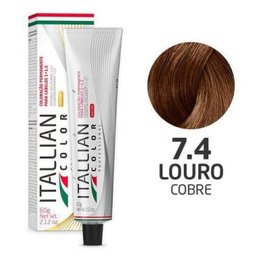 Imagem de Coloração Itallian Color 60g Louro Cobre 7.4
