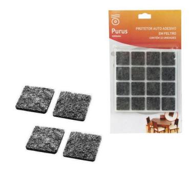 Imagem de Protetor Auto Adesivo Em Feltro P/ Moveis 32un - RT
