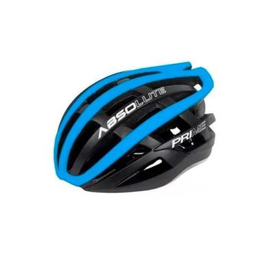 Imagem de Capacete Ciclismo Absolute Prime Bicicleta Mtb Speed Cor Preto/Azul Ta