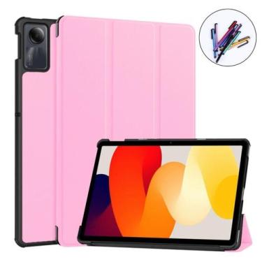 Imagem de Capa Magnética com Caneta Touch Redmi Pad SE 11 Rosa - Star Capas E Ac