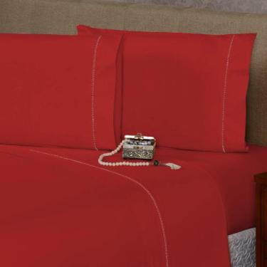 Imagem de 1 Fronha com Ponto Palito 90cm x 50cm Percal Flex 400 Fios Macio - BEM