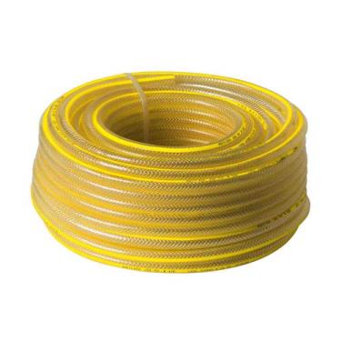 Imagem de Mangueira Flexível Trançada Cristal Amarela 3/8 X 2,5mm 50m Fuzil