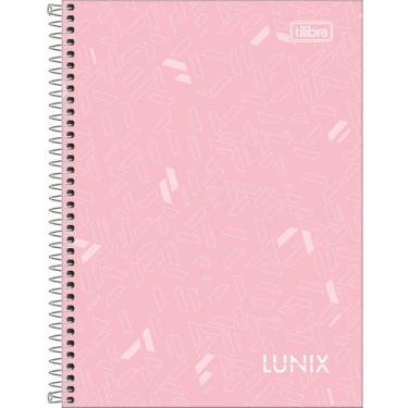 Imagem de Caderno 1/4 Lunix 80 Folhas Espiral - Tilibra, Rosa Claro