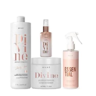 Imagem de Brae Divine Condicionador 1L Mascara 500g Essential 260ml Plume  60ml 