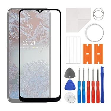 Imagem de SWARK Substituição de lente do painel externo de vidro frontal + OCA compatível com Nokia G10 (sem tela LCD e digitalizador de toque) com kit de reparo