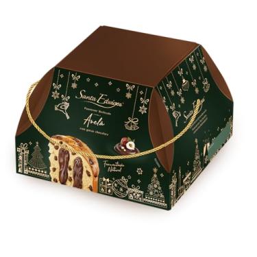 Imagem de Panettone com Gotas de Chocolate e Recheio de Avelã 800g - Santa Edwiges