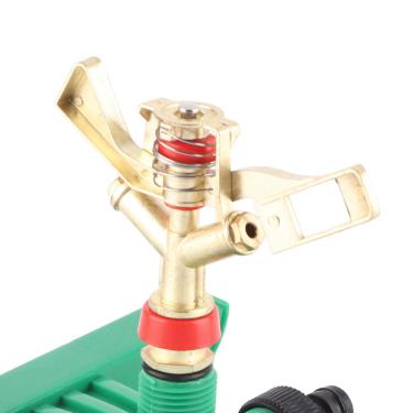 Imagem de Aspersor Giratório Automático de 360 ​​graus Com Base para de Irrigação de Gramado de Jardim Acessórios de Jardim e Ferramenta de Irrigação para Uso Eficiente