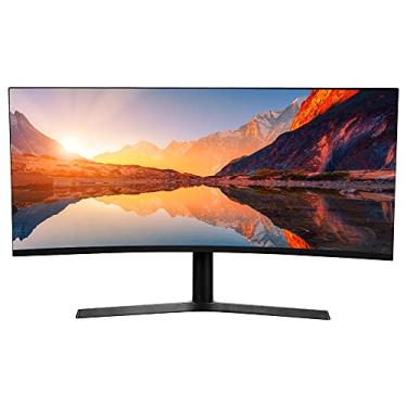 Imagem de Monitor curva de 34 polegadas Display LED de alta taxa de contraste HD e DP Interface de 8 bits de cor ampla visualiza??o anjo de 178 ° EU/663