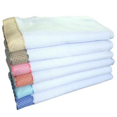 Imagem de Pano de prato pé de galinha barrado xadrez KIT C/10 peças - PÈ DE G