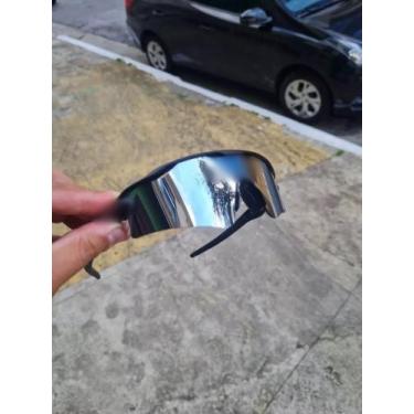 Imagem de Oculos de Sol Radar Ev Prata Espelhado Vilão Juliet Mandrak Ciclista -