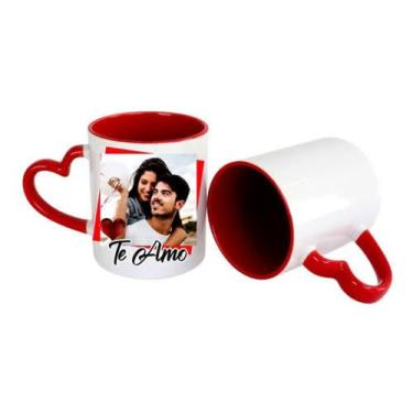 Imagem de Caneca Personalizada Alça coração - Caneca AAA
