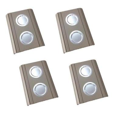 Imagem de Kit 04 Esteira Decorativa Laqueada Sofá Copo Alumínio Nude - M A Sorpr