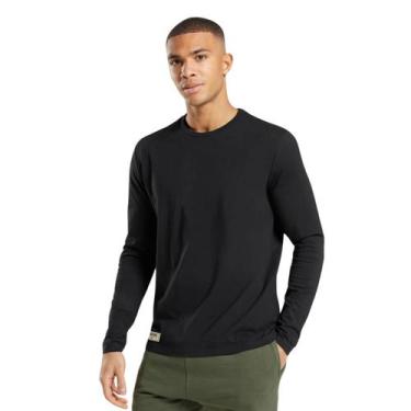 Imagem de Camiseta Masculina Slim Fit Manga Longa Proteção UV Preta - Di Nuevo, 