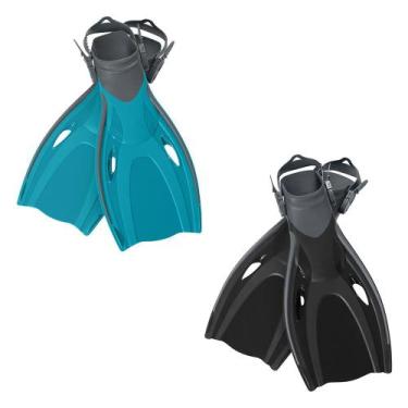 Imagem de Nadadeira Endura P Mergulho Ajustável Tamanho 36-39 Bestway Azul