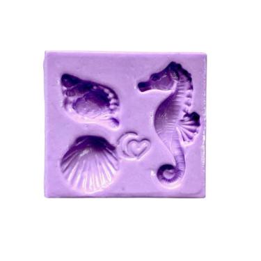 Imagem de F1655 molde de silicone fundo do mar confeitaria biscuit - confeitaria