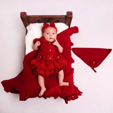Imagem de Saida maternidade verao roupa de bebe vermelho - PEQUENO ANJO