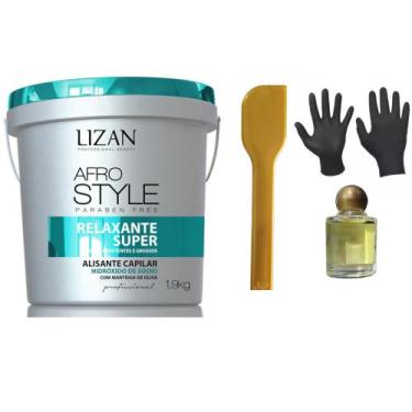Imagem de Lizan Afrostyle Creme Relaxante Hidróxido de Sódio 1,9kg  L E P