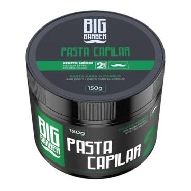 Imagem de Pasta Capilar Big Barber 150g - Nível 2 Fixação Média, Efeito Matte Profissional, Modelador de Cabelo Masculino