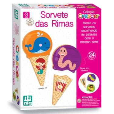 Imagem de Jogo Sorvete das Rimas Crescer - Nig Brinquedos