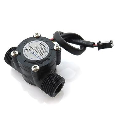 Imagem de GREDIA Sensor de Fluxo de Água de 1/2" Interruptor de Qualidade Alimentar Medidor de Vazão de Efeito Hall Contador de Medidor de Fluido 1-30L/Min