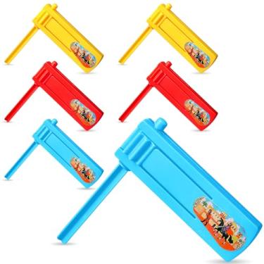 Imagem de 6 Pcs Traditional Purim Graggers Ratchet Noise Makers Spinning Ratchet Noisemakers for Sporting Events Mexican Matraca Noisemakers for New Year's Eve Party, Football Game Purim Party Supplies