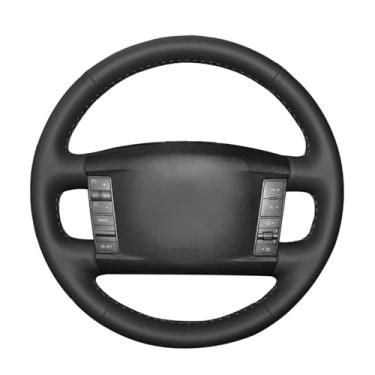 Imagem de MEWANT Capa de volante para Volkswagen VW Touareg 2002-2010 / Phaeton 2002-2010 / Touareg Capa de volante