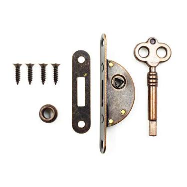 Imagem de LC LICTOP Fechadura decorativa para móveis de armário com chave (1 conjunto)