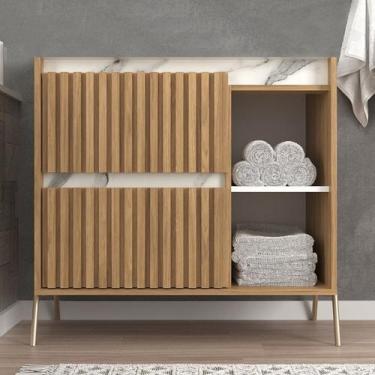 Imagem de Gabinete de Banheiro 80cm sem Lavatório Ref 890 - Cewal