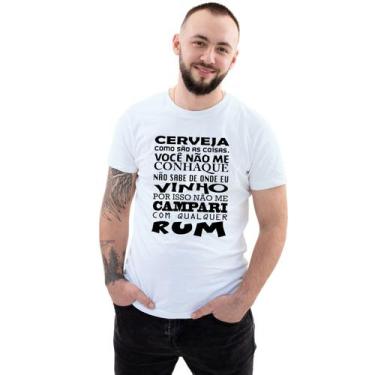 Imagem de Camiseta Cerveja Conhaque Vinho Campari Rum Camisa Personalizada Blusa