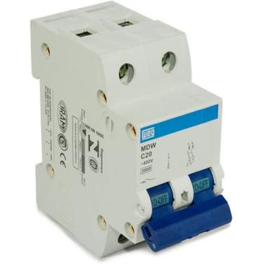 Imagem de Disjuntor Bipolar 20A  Weg  MDW-C20-2