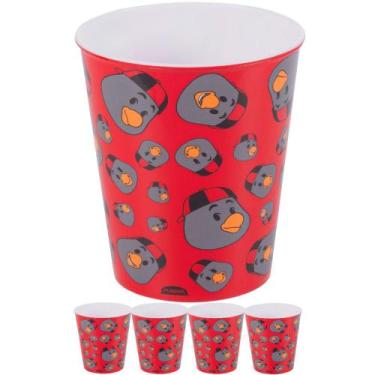 Imagem de Kit 5 Copos P/ Ovos de Pascoa Artesanal Flamengo Licenciado - Plasutil