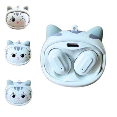 Imagem de Fone de Ouvido Bluetooth 5.3, Design Personagens Animados (Gatinho)