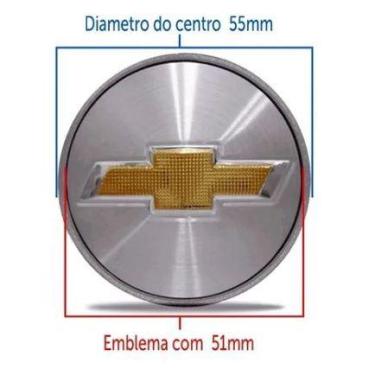 Imagem de Calota Calotinha Miolo Centro GM Onix Prisma Cobalt Spin Cruze Cobalt 