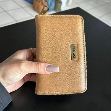 Imagem de Carteira recuo em couro legitimo c.1061, Caramelo