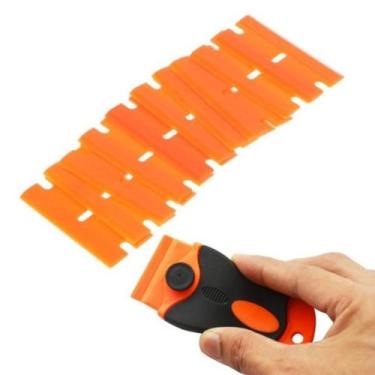 Imagem de Raspador Ratinho Para Insulfilm Com 10 Lâminas De Plástico - Minorous