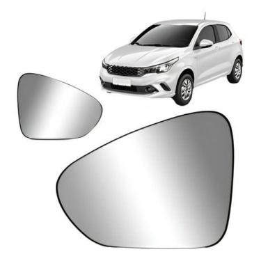 Imagem de Par Lente Espelho Retrovisor Fiat Argo Cronos 2017 A 2025 Strada 2020 