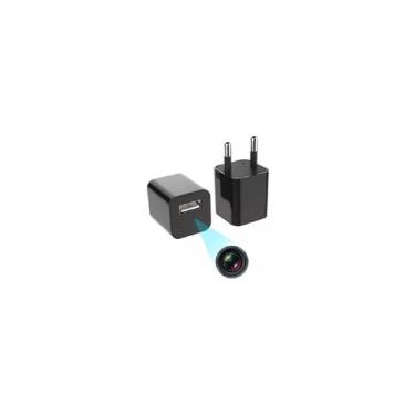 Imagem de Câmera Espiã Wifi com Carregador - Visão Noturna e Sensor de Movimento