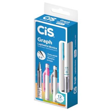 Imagem de Lapiseira Técnica, CIS, Graph 53.7900, Multicor, pacote de 12