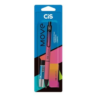 Imagem de CIS KIT MOVE - 1 Lapiseira Move 0,7mm Rosa + 1 Borracha + 1 Tubo de Grafite
