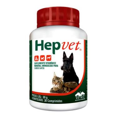 Imagem de Hepvet Uso Veterinário com 30 Comprimidos