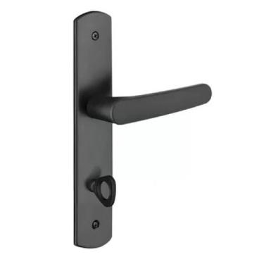 Imagem de Fechadura Preta Completa Para Banheiro/Porta Interna/Porta Externa(Fechadura Banheiro)