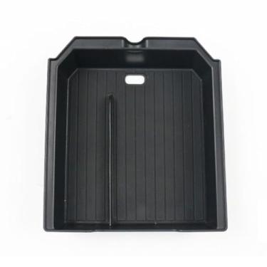 Imagem de Caixa de apoio de braço central de carro de gel de sílica para Tesla Model 3 Highland 2024 Caixa de armazenamento organizador organizador de arrumação acessórios automotivos antiderrapante (sob o