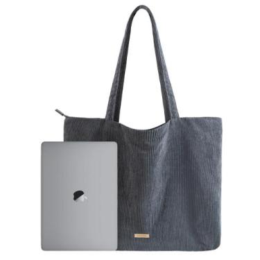 Imagem de Sacola de veludo VANDEL para mulheres e homens com zíper e bolsos