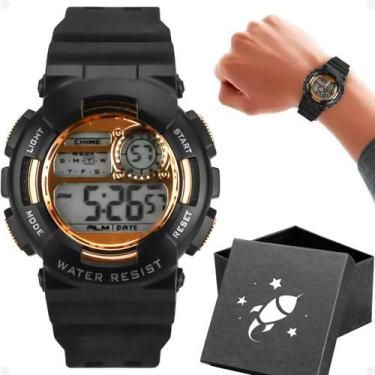 Imagem de Relógio Menino Criança Infantil Digital Silicone + Caixa - Orizom