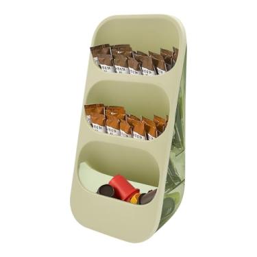 Imagem de yuuzue Suporte Para Sachês De Água E Bebidas, Organizador Plástico, Recipientes Transparentes Armazenamento Cápsulas Café, Despensa, Chá Com Sabor, Creme, Açúcar