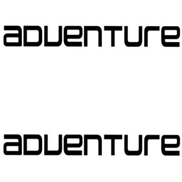 Imagem de Par Adesivo Emblema Adventure Paralama BMW R1200 GS - Preto - Jhow Ade