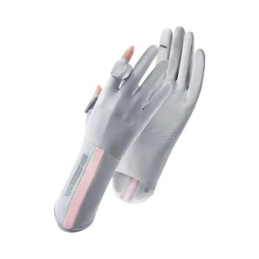 Imagem de Luvas De Proteção Solar anti-UV Femininas Para Primavera/verão, Finas,
