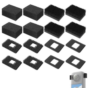 Imagem de SUNMON Protetor De Vento Para Microfone Insta360 X4, X3, Acessórios Câmera, Filtro Pop Microfone, Espuma Peluda, Isolamento Acústico, Redução Ruído, Aprimoramento Da Qualidade Do Som (4 Conjuntos)