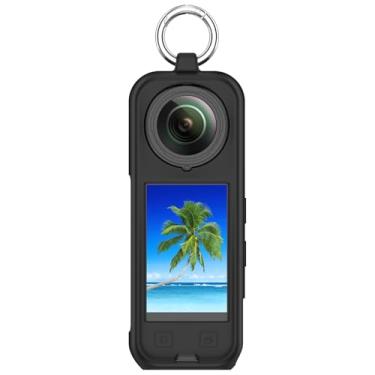 Imagem de Fit for Insta360 X5 Case Protector Cover Women Men, Soft Silicone Protective Case Bumper Sleeve Shell Frame for Insta360 X4 X3 Action Camera (Black, Insta360 X5)