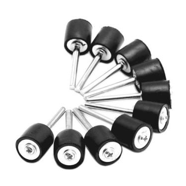 Imagem de Jogo 10 Haste Adaptador Borracha Lixa Tubo 1/2 Micro Retifica 407 - PI